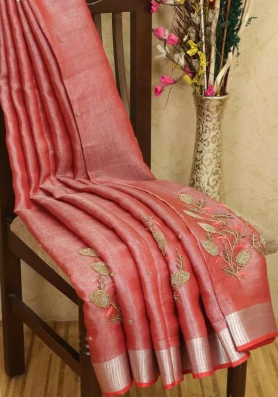 Pure desi tussar silk saree SILK ZONE