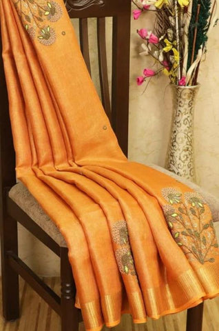 Pure desi tussar silk saree SILK ZONE