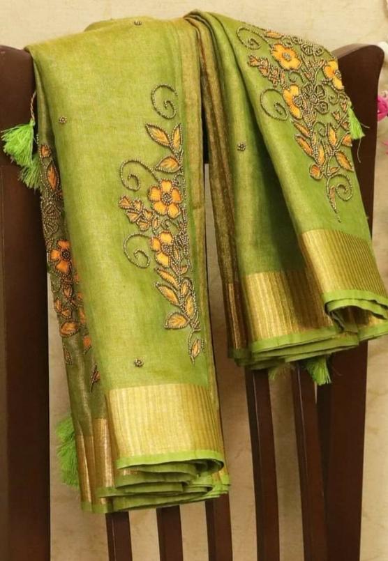 Pure desi tussar silk saree SILK ZONE