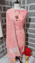 Linen embroidery suit SILK ZONE