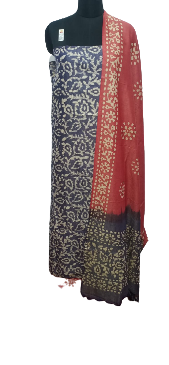 Cotton dupion batik print Suit SILK ZONE