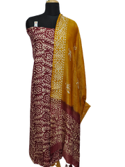 Cotton dupion batik print suit SILK ZONE