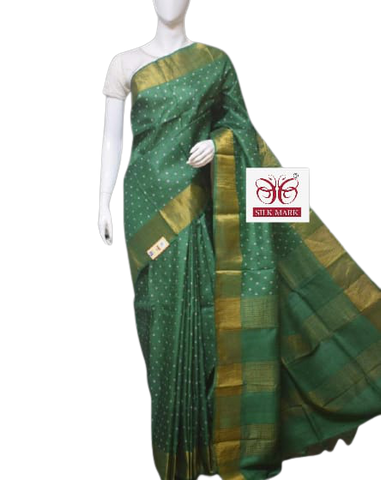 Pure Tussar Silk print saree