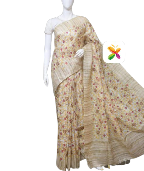 PURE LINEN DIGITAL PRINT SAREE SILK ZONE