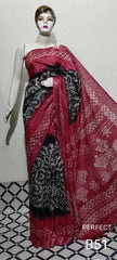Cotton linen batik print saree Husain
