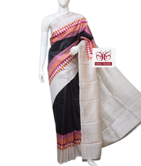 Pure Tussar Silk print saree