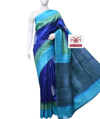 Pure Tussar Silk print saree
