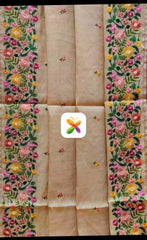 Pure Tussar Silk print saree