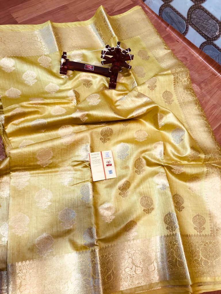 TUSSRE MUNGA SILK JACQUARD SAREE SILK ZONE