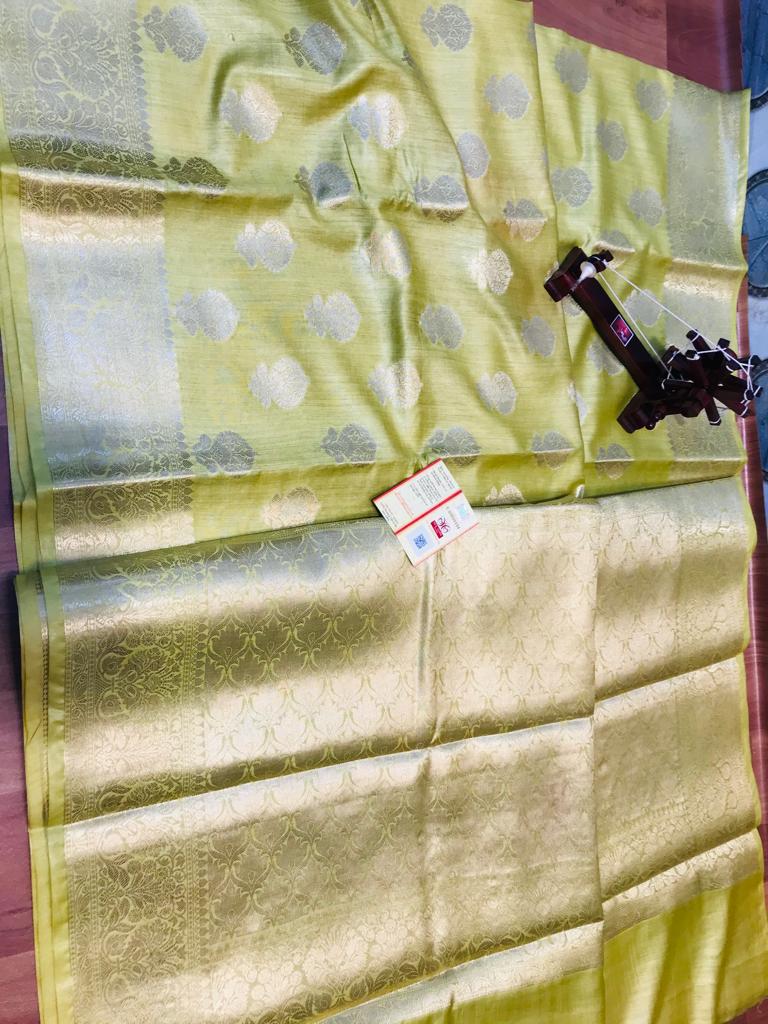 TUSSRE MUNGA SILK JACQUARD SAREE SILK ZONE