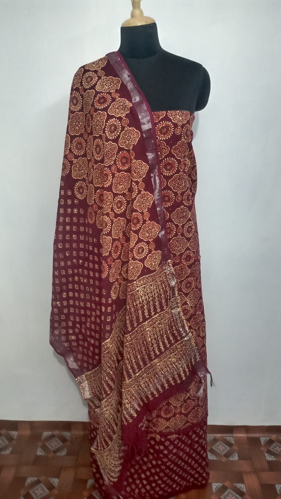 Cotton linen bagru print suit SILK ZON