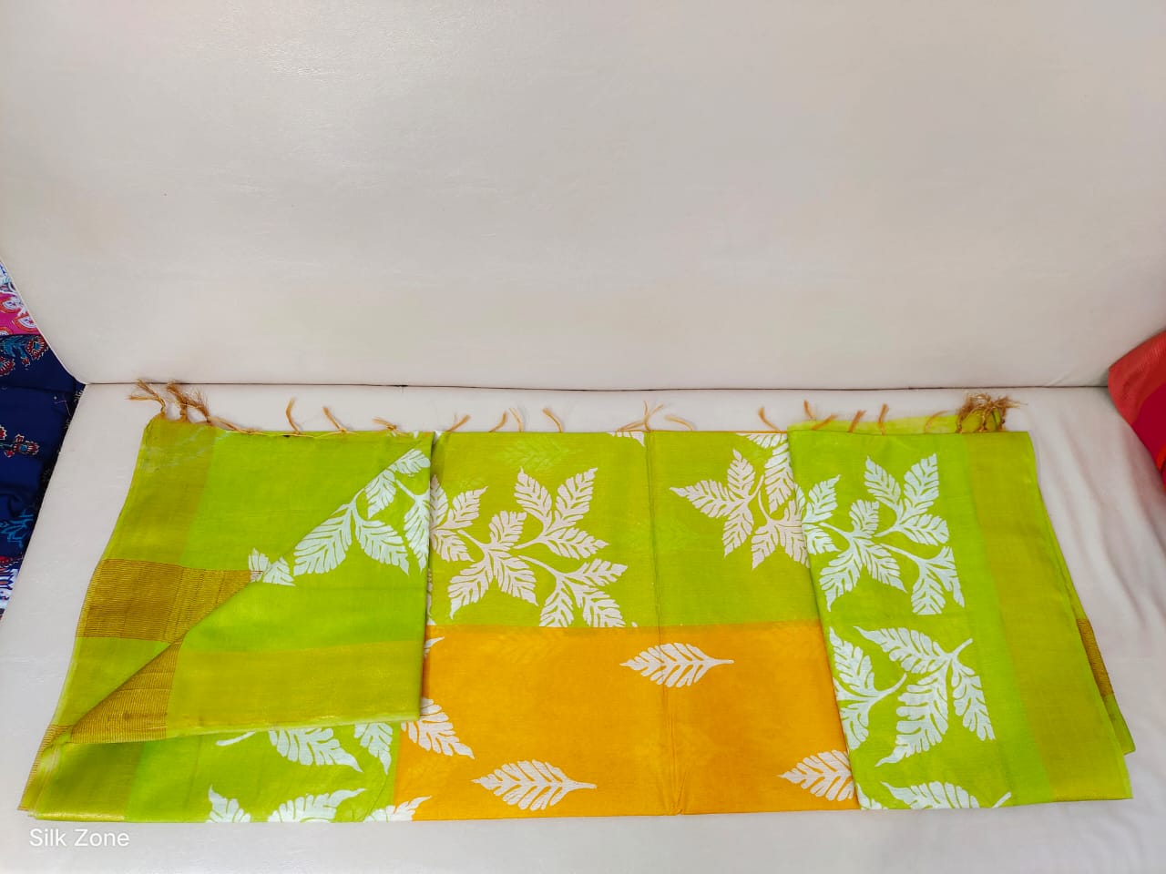 TUSSAR SILK PRINT SAREE