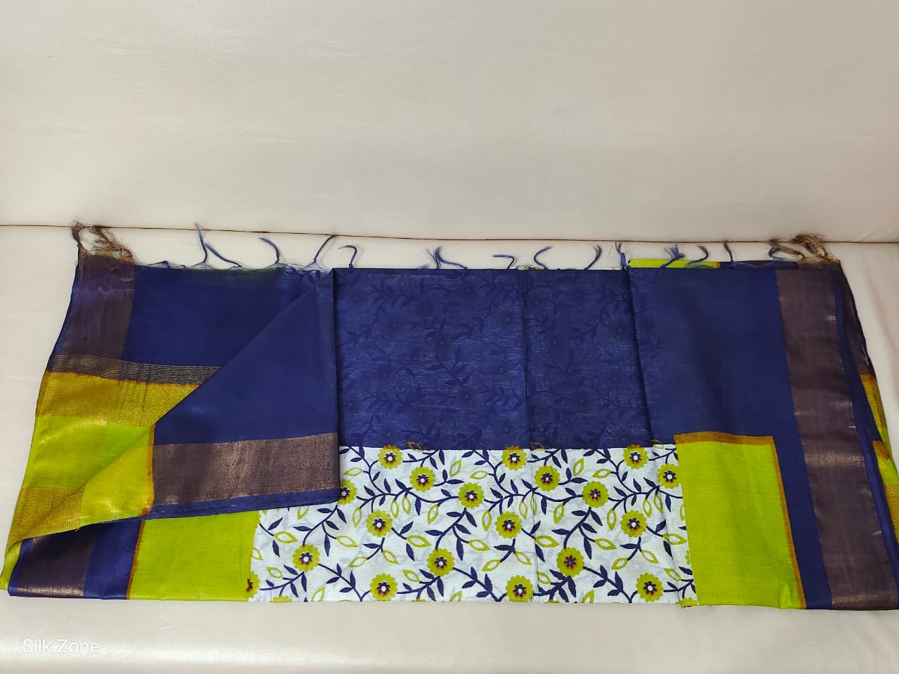 TUSSAR SILK PRINT SAREE