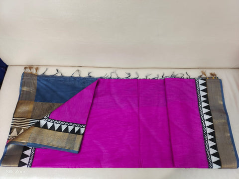 TUSSAR SILK PRINT SAREE