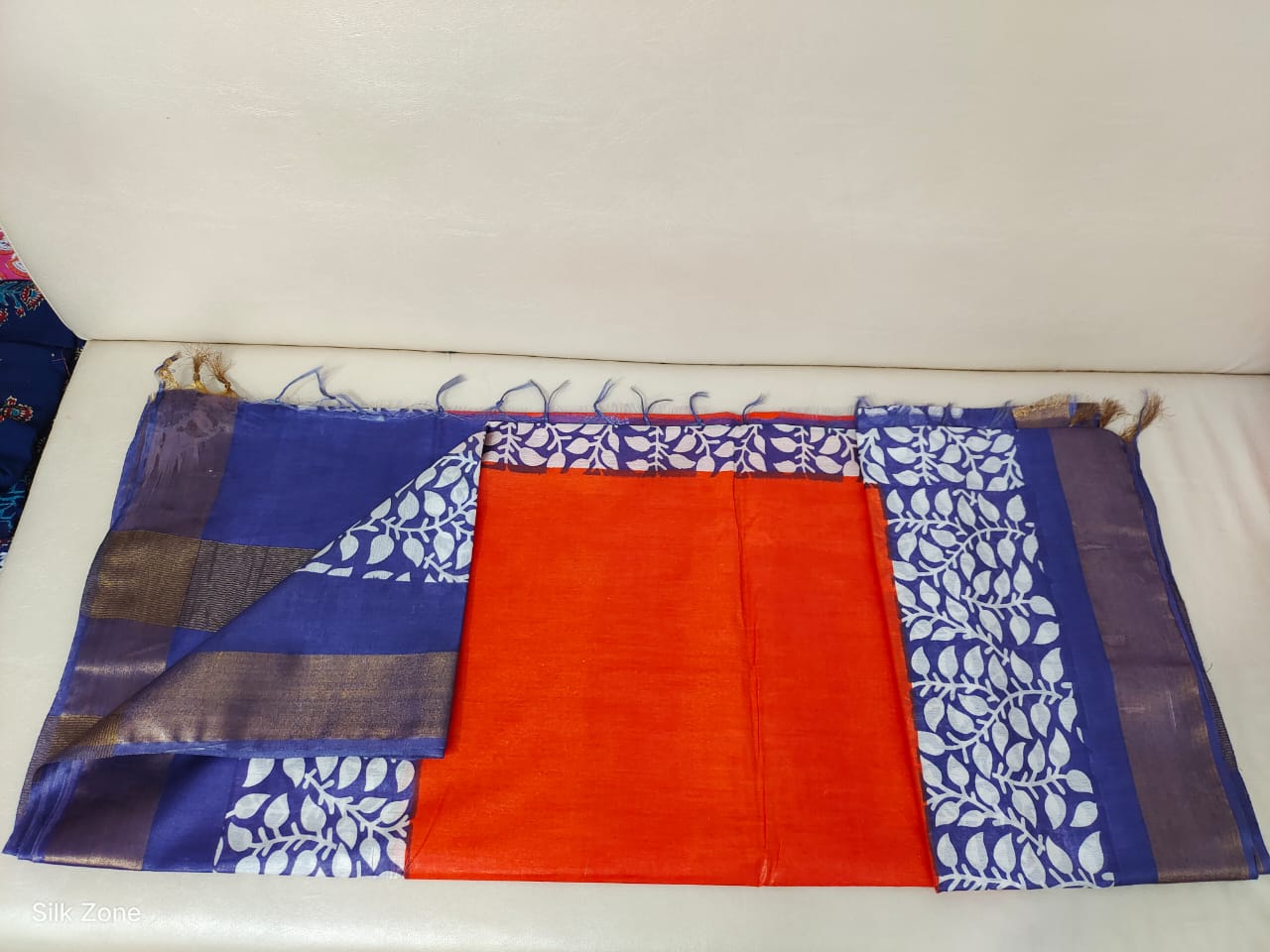 TUSSAR SILK PRINT SAREE