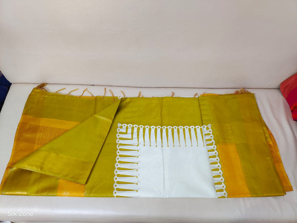 TUSSAR SILK PRINT SAREE