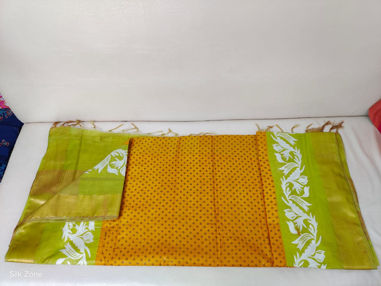 TUSSAR SILK PRINT SAREE