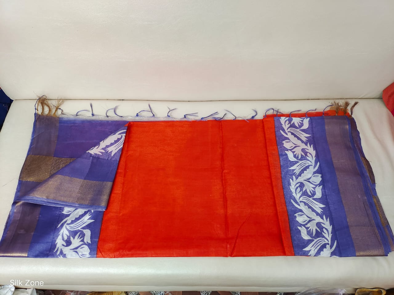 TUSSAR SILK PRINT SAREE