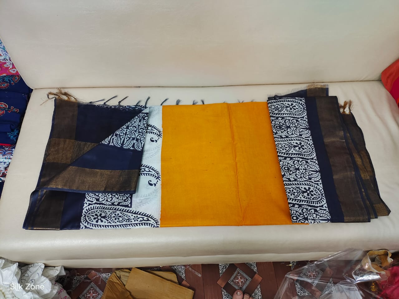 TUSSAR SILK PRINT SAREE