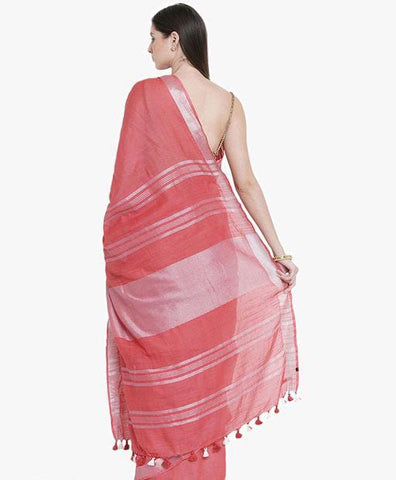 Semil linen soft saree SILK ZONE