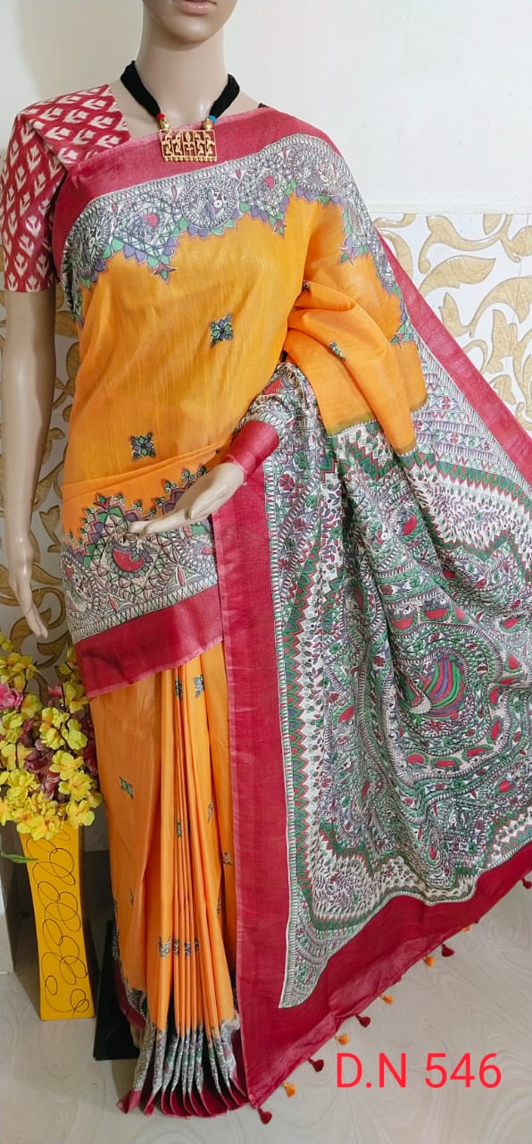 Katan silk madhubani saree SILK ZON