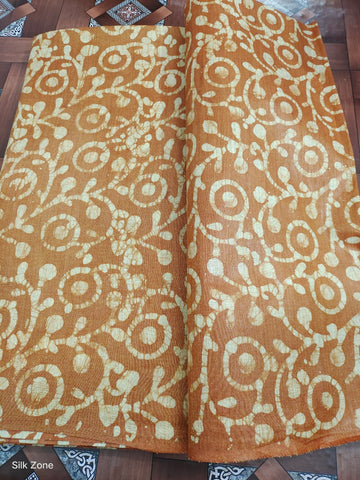 Cotton dupion batik print fabric SILK ZONE