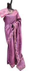 Pure Tussar Silk print saree