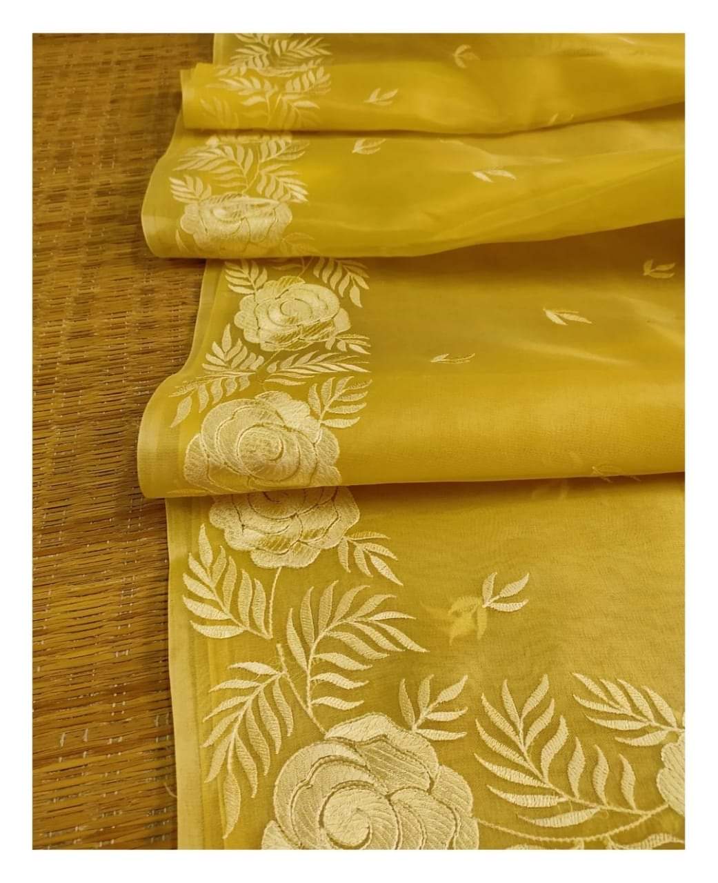 Organza Saree - Organza Embroidery Saree