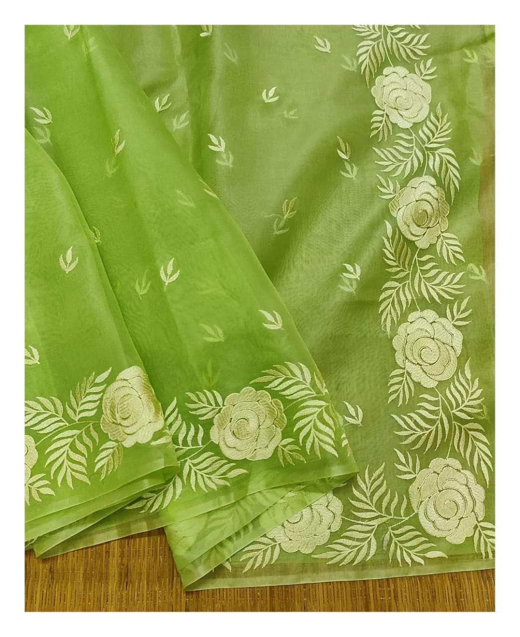 Organza Saree - Organza Embroidery Saree