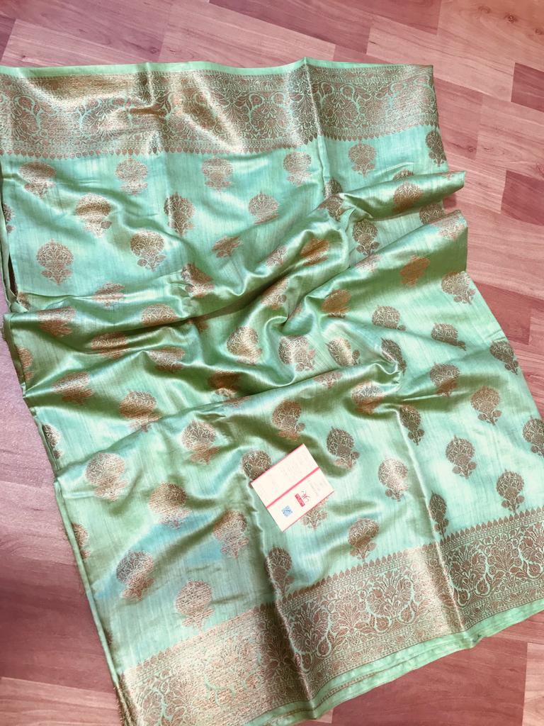 Tussar Munga Banarsi Silk Saree