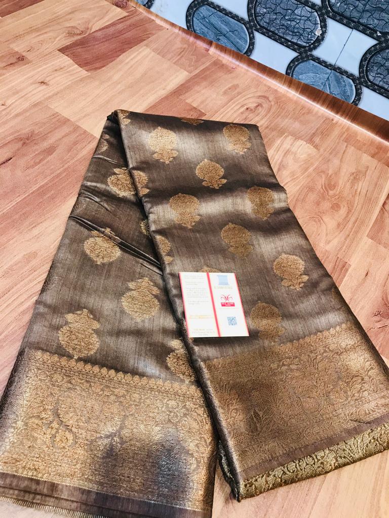 Pure Tussar Silk print saree