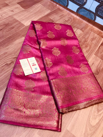 Pure Tussar Silk print saree