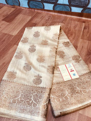 Pure Tussar Silk print saree