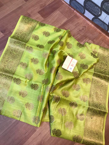 Pure Tussar Silk print saree