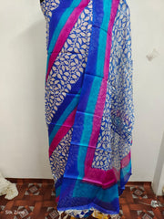 Tussar Silk print Suit