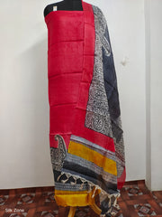 Tussar Silk print Suit