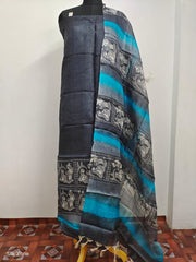 Tussar Silk print Suit