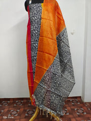 Tussar Silk print Suit