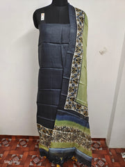Tussar Silk print Suit