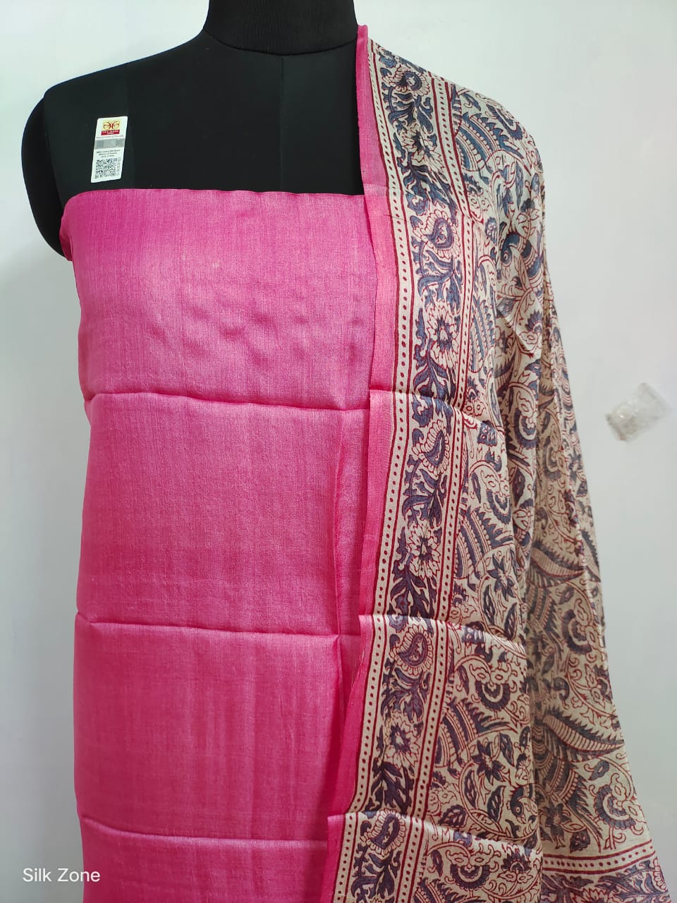 Tussar Silk print Suit