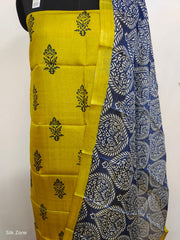 Tussar Silk print Suit