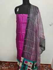 Tussar Silk print Suit