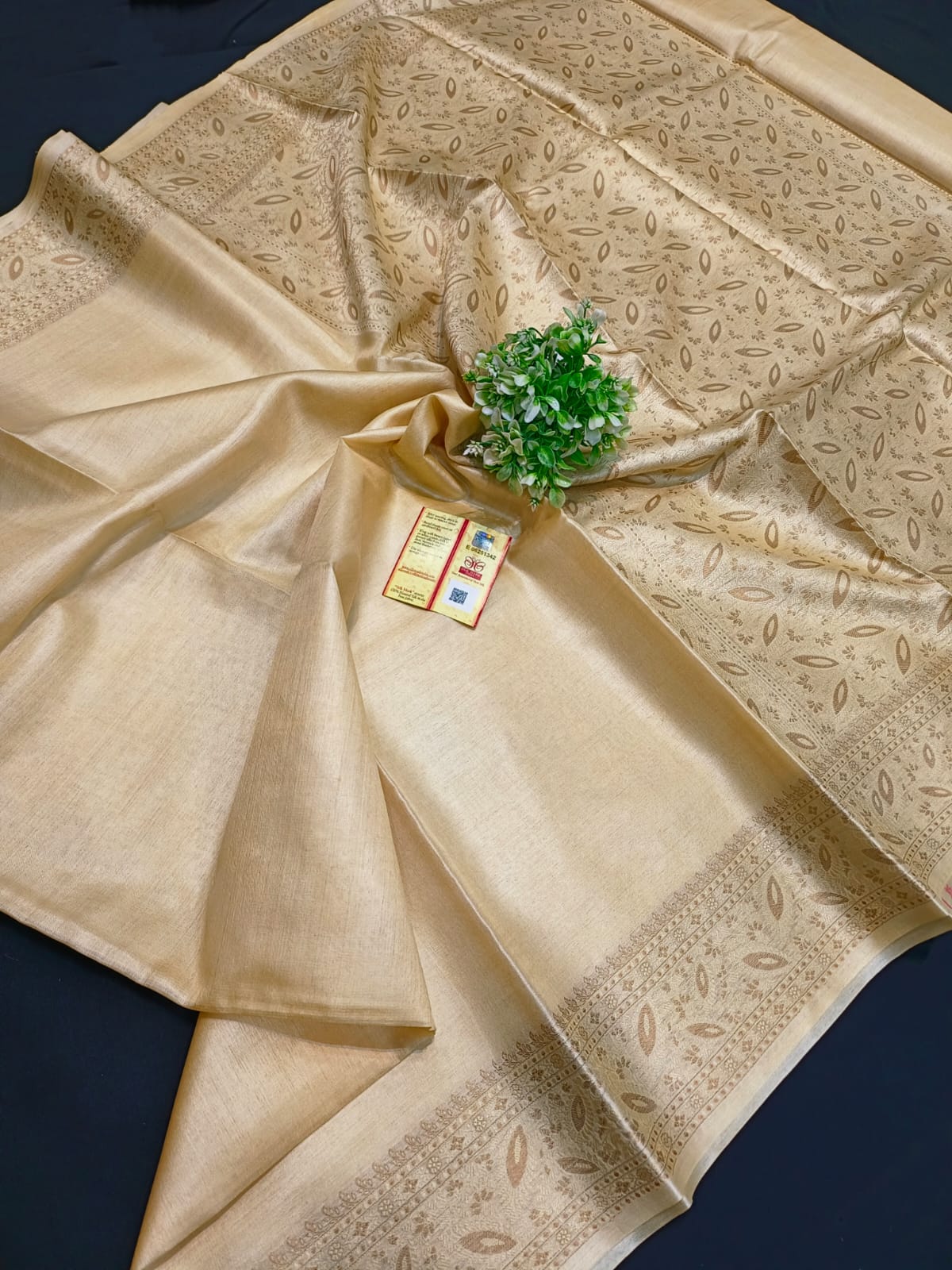 Pure tussar silk saree