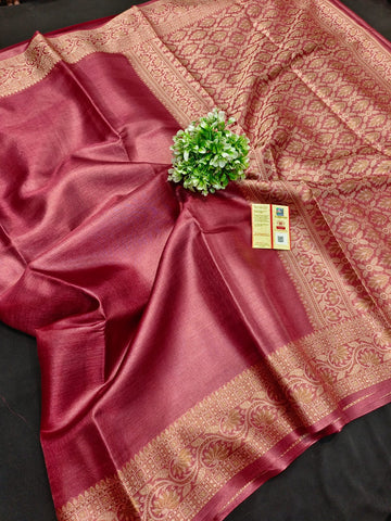 Pure tussar silk saree