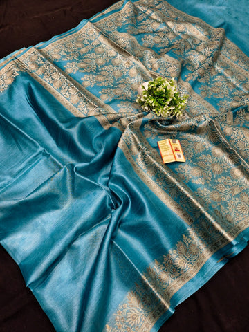 PURE TUSSAR SILK SAREE