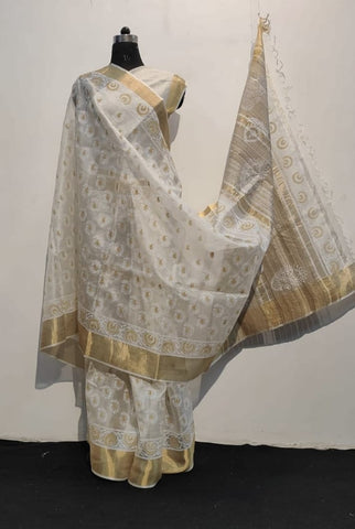 Tussar kosa silk saree