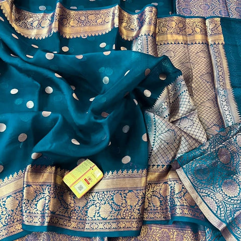 Kota organza banarsi border  saree