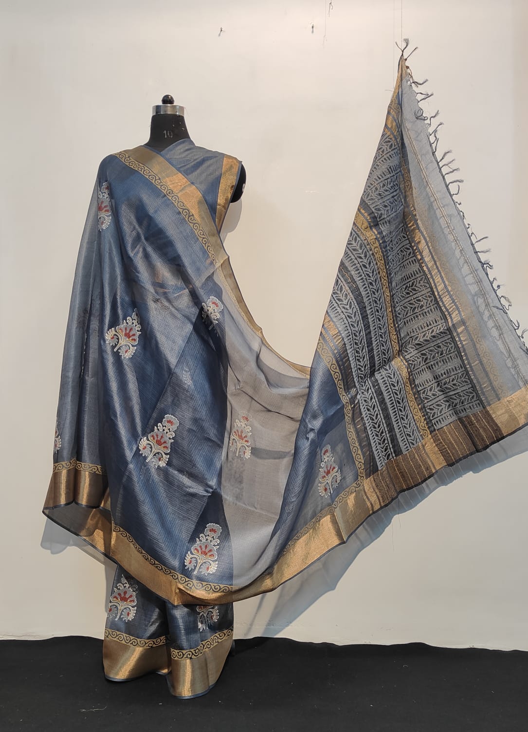 Tussar kosa silk saree