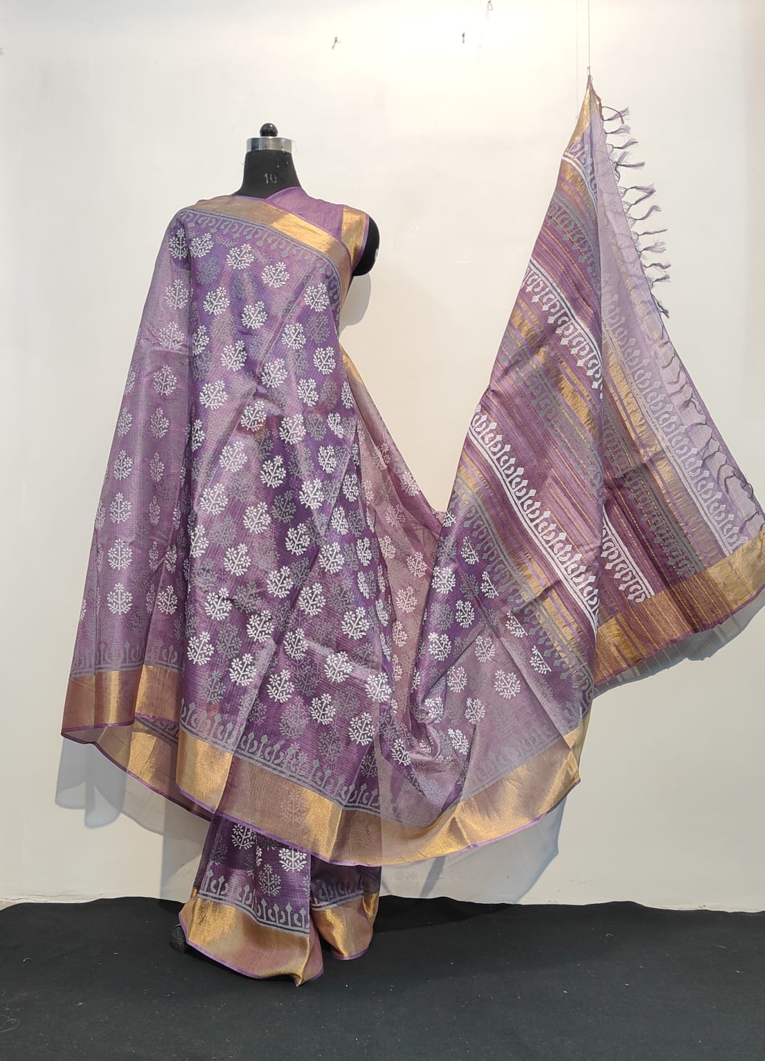 Tussar kosa silk saree