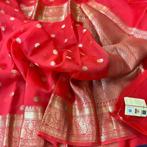 Kota organza banarsi border  saree